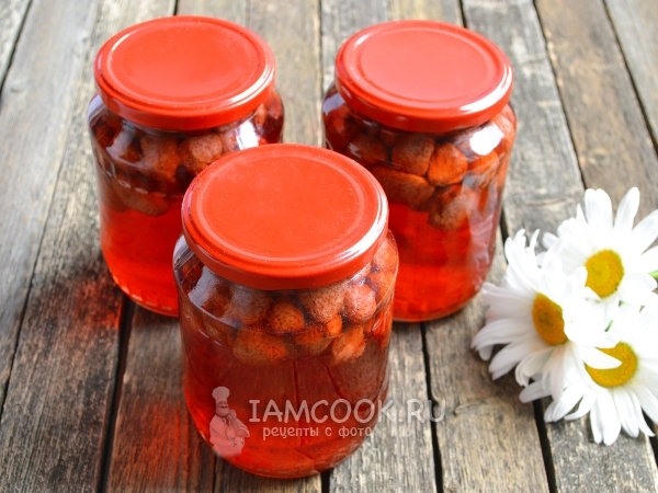 Компот из клубники на зиму без стерилизации, рецепт с фото