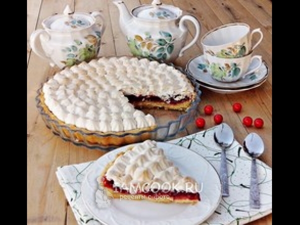 Тарт с клюквой, рецепт с фото