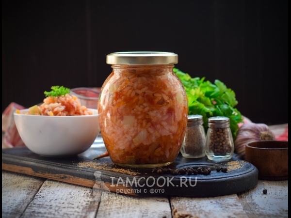 Салат из кабачков с рисом на зиму, рецепт с фото