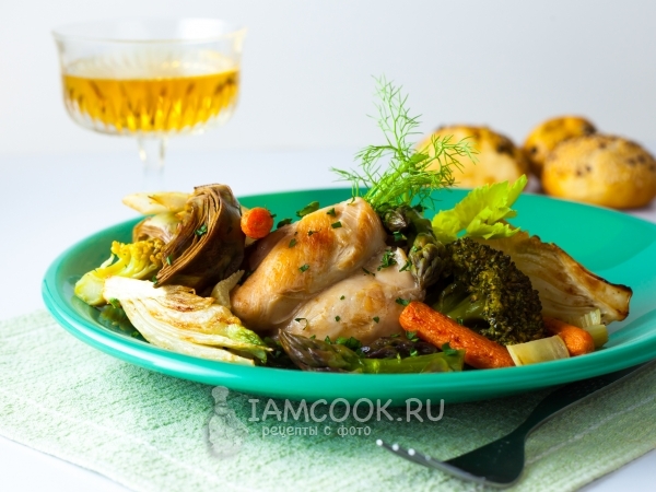 Кролик с овощами на Пасху, рецепт с фото