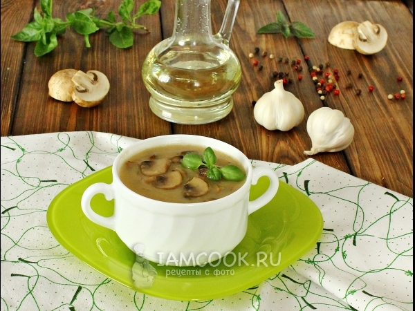 Постный грибной соус, рецепт с фото