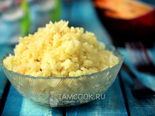 Рис с луком на гарнир, рецепт с фото