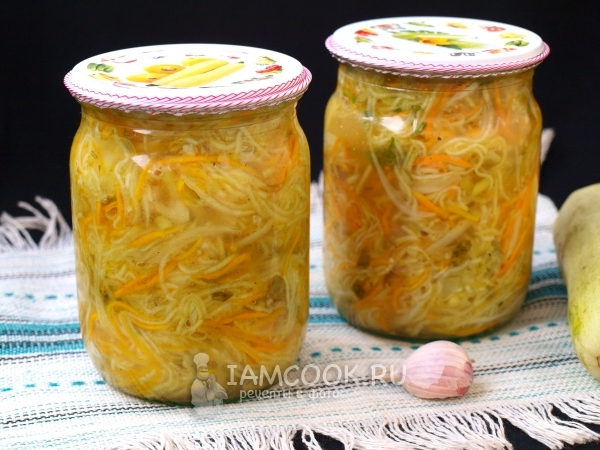 Салат из кабачков по-корейски на зиму, рецепт с фото