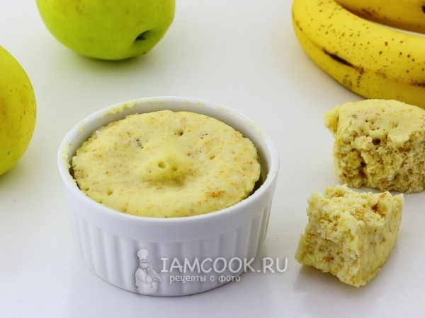 Кексы в микроволновке без какао, рецепт с фото