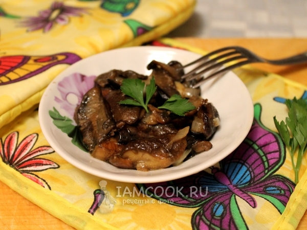 Подосиновики жареные с луком, рецепт с фото