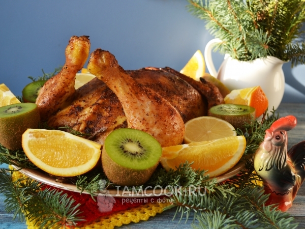 Фаршированный цыпленок, рецепт с фото