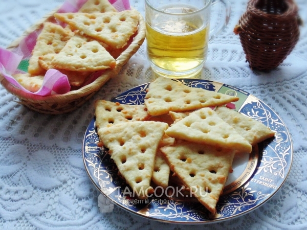Крекеры с сыром, рецепт с фото