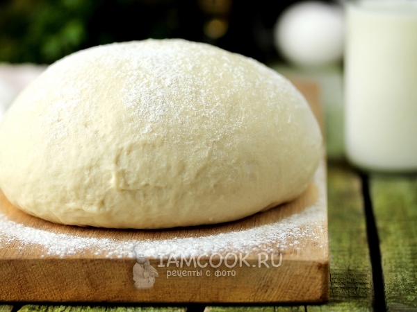 Тесто для пиццы на молоке, рецепт с фото