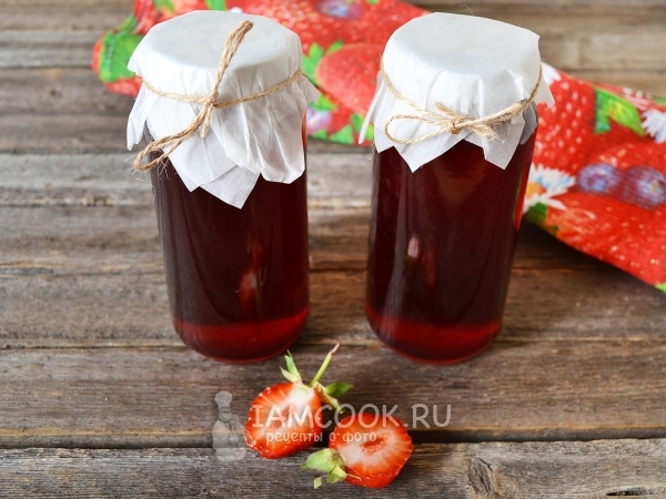 Клубничный сироп, рецепт с фото