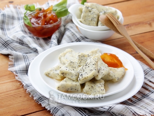 Ленивые вареники с творогом и маком, рецепт с фото