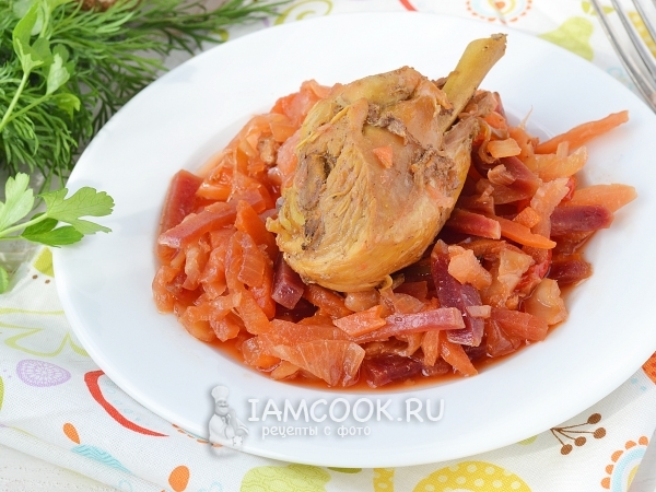 Курица с овощами в мультиварке, рецепт с фото