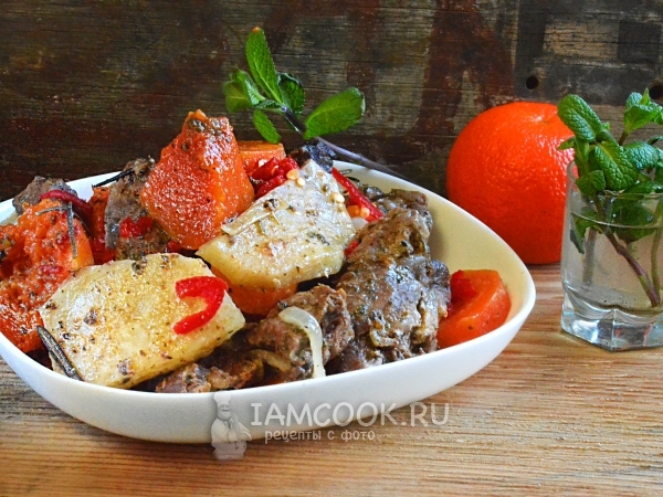 Говядина в рукаве, рецепт с фото