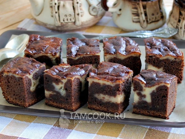 Брауни с маскарпоне, рецепт с фото