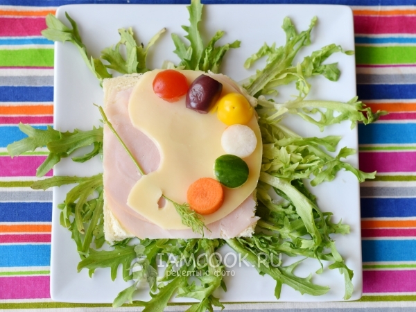 Детский бутерброд, рецепт с фото