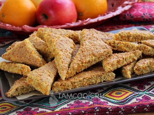 Постное печенье из моркови, рецепт с фото