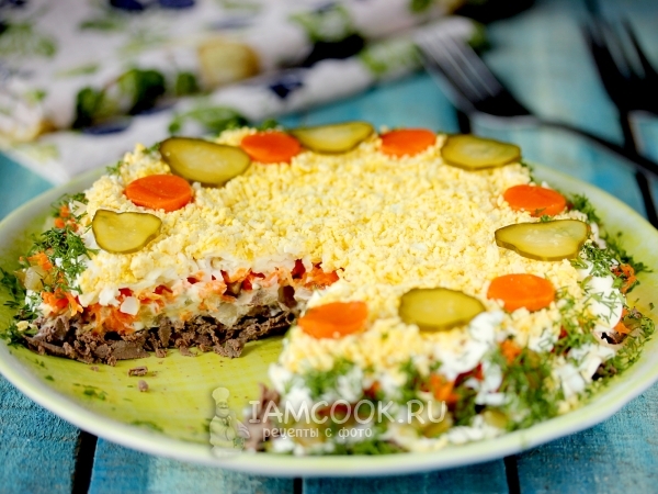 Салат «Печенкин», рецепт с фото