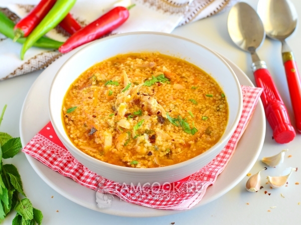 Марокканский куриный суп с кускусом, рецепт с фото