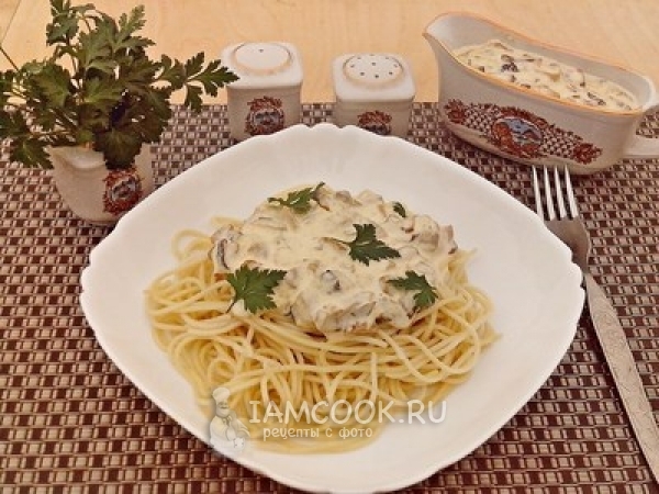 Сливочно-грибной соус, рецепт с фото