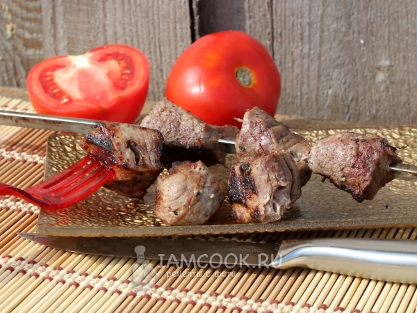 Шашлык из говядины, рецепт с фото