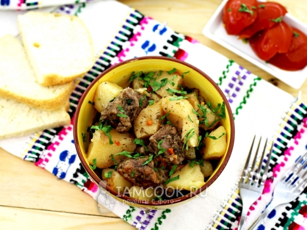 Свинина с картошкой в мультиварке, рецепт с фото