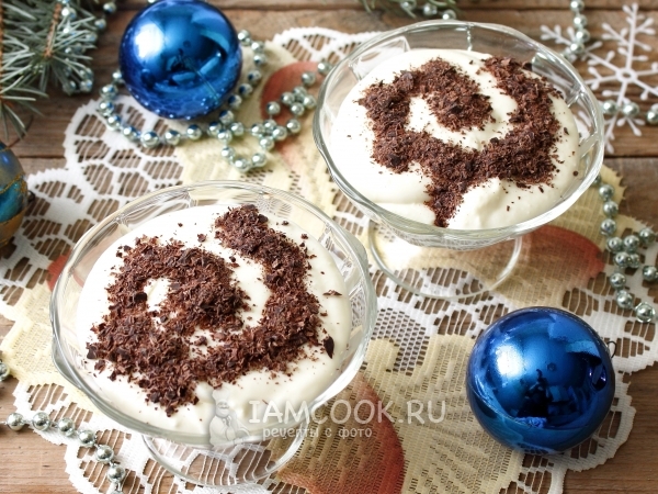 Творожный десерт «Зимняя сказка», рецепт с фото