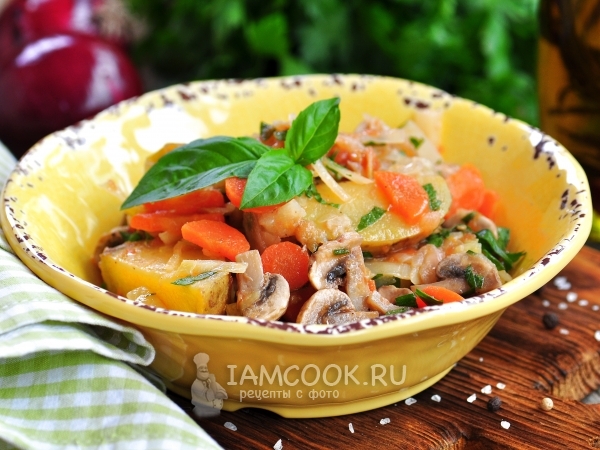 Рагу овощное с капустой и картошкой, рецепт с фото