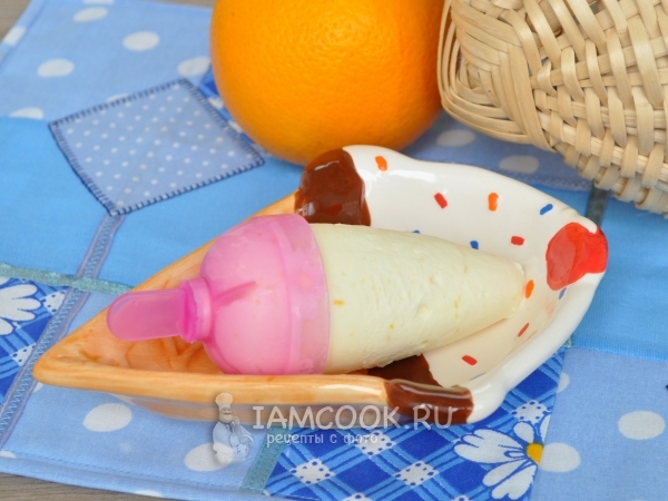 Апельсиновое мороженое с мартини, рецепт с фото