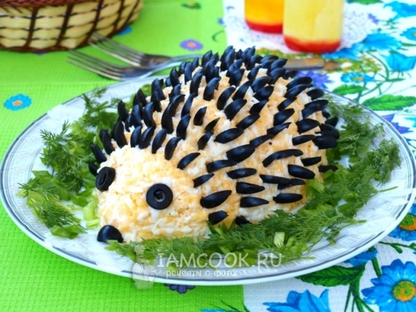 Салат «Ёжик», рецепт с фото