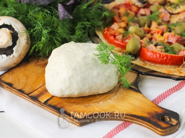 Тесто для тонкой итальянской пиццы (классическое тонкое), рецепт с фото