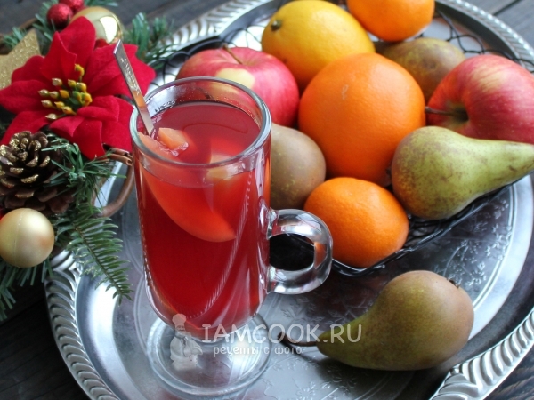 Глинтвейн безалкогольный из компота, рецепт с фото