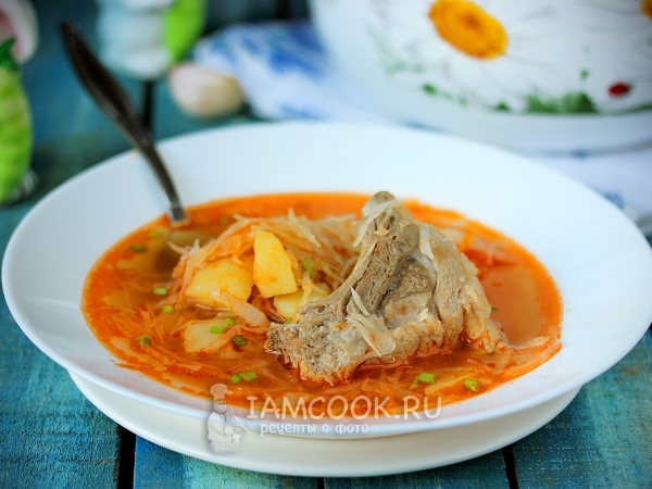 Щи со свининой, рецепт с фото