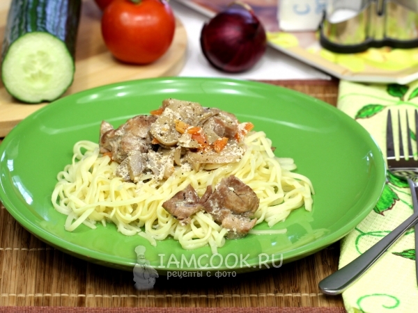 Мясо с грибами в мультиварке, рецепт с фото