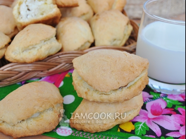 Печенье с творожной начинкой, рецепт с фото