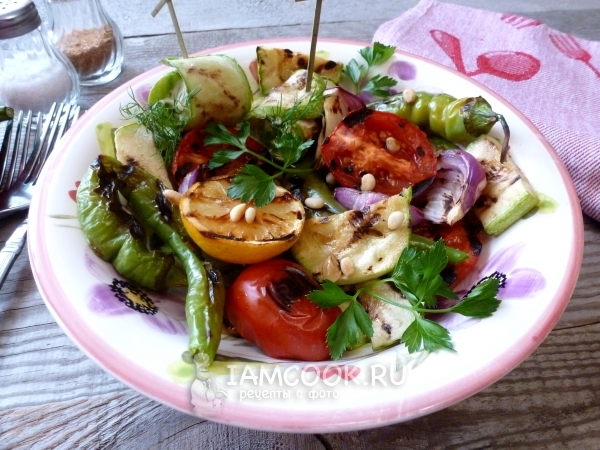 Кабачки на сковороде-гриль, рецепт с фото