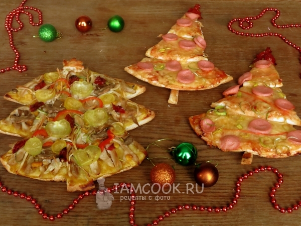 Пицца «Ёлка», рецепт с фото