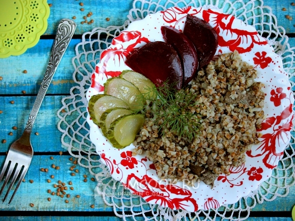 Гречка с печенью, рецепт с фото