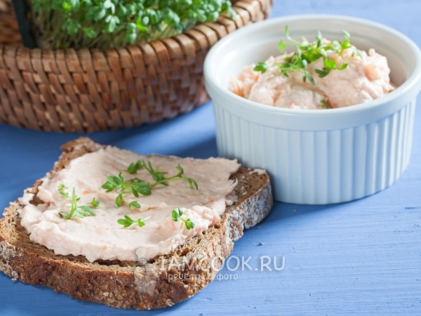 Творог с лососем, рецепт с фото