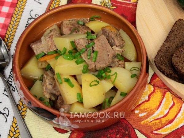 Говядина с картошкой в мультиварке, рецепт с фото