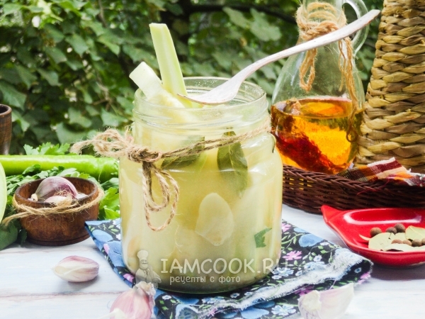 Кабачки в горчичном маринаде на зиму, рецепт с фото