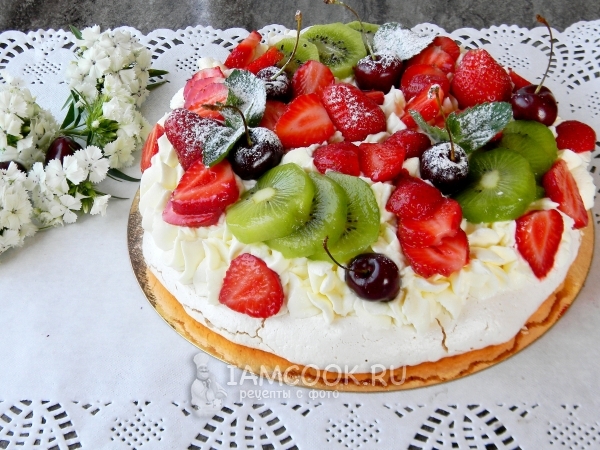 Торт «Павлова», рецепт с фото