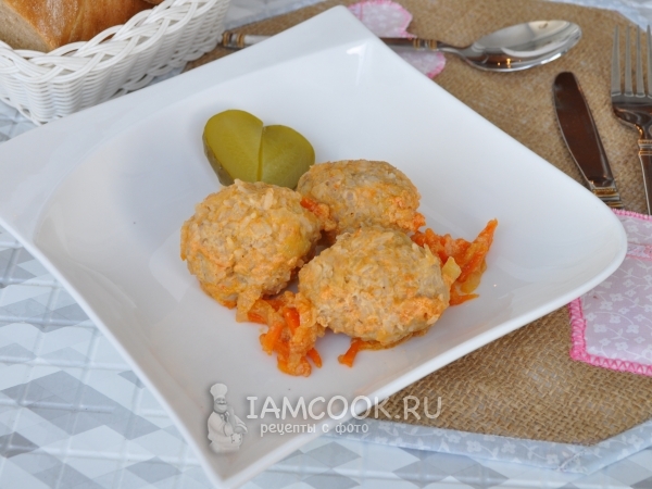 Мясные ежики из фарша с рисом, рецепт с фото