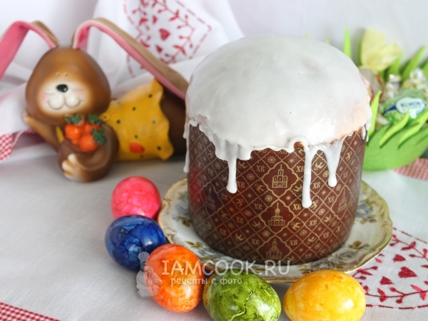 Пасхальный кулич на сгущенном молоке, рецепт с фото