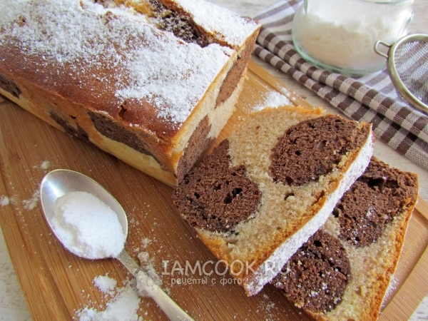Леопардовый кекс, рецепт с фото