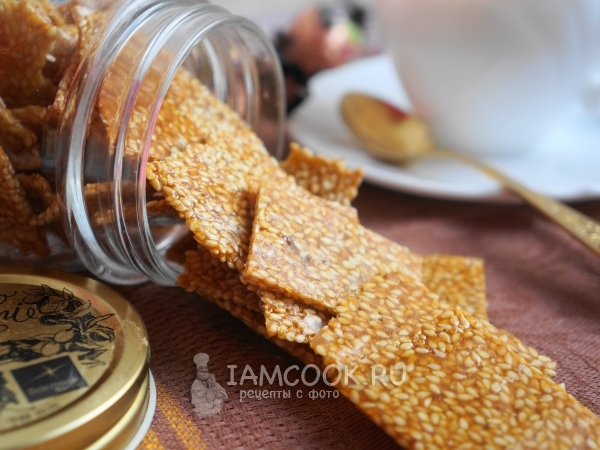Кунжутный грильяж, рецепт с фото