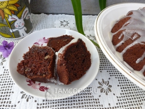 Банановый кекс с какао на сметане, рецепт с фото