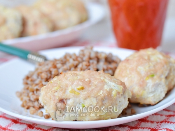 Котлеты диетические куриные в духовке, рецепт с фото