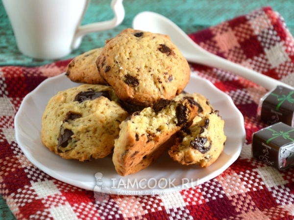 Американское печенье с шоколадом, рецепт с фото