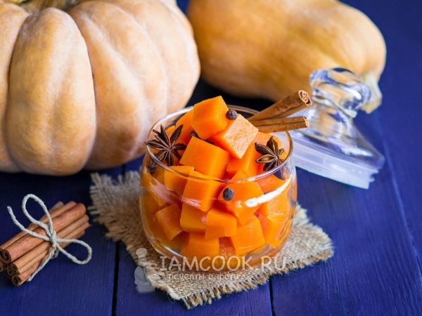 Тыква маринованная, рецепт с фото