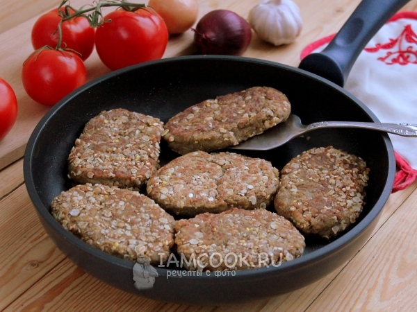 Котлеты из чечевицы (постные), рецепт с фото