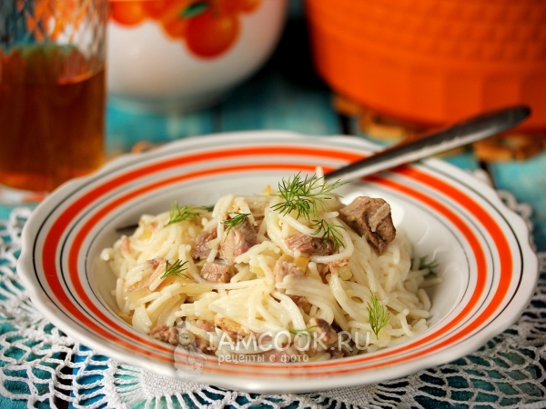 Вермишель с курицей, рецепт с фото